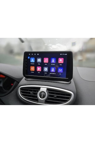 Renault Clio 3 İle Uyumlu Android 2+32gb Multimedya Carplay Kamera Ips 9"