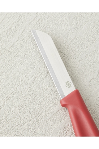 English Home Silent Slash Paslanmaz Çelik 6'lı Bıçak 9 Cm Kırmızı Kırmızı