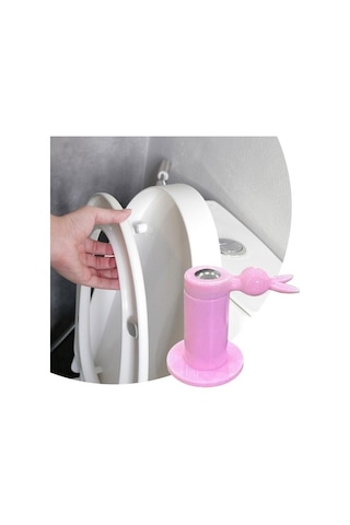 Trendooze Homyl Tuvalet Oturağı Minderi, Pratik Sabitleyici, Pembe Pembe