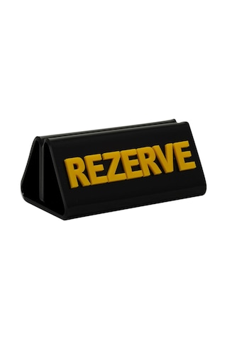Rezerve Adisyonlu Siyah - Sarı