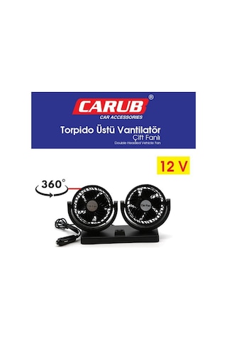 Vantilatör 2'li Torpido Üstü Fan Ayarlı 12v Br6400607 1 Adet