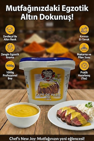 Chefs New Joy Cafe De Paris Sauce Sos Tozu 1 KG