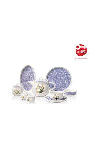 Korkmaz Aşiyan Collection 30 Parça Kahvaltı Takımı Çok Renkli