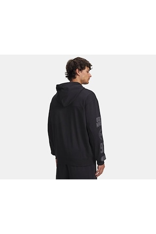 Under Armour Ua Rival Lw Graphic Fz Erkek Günlük Ceket 6014687-001 Siyah Siyah