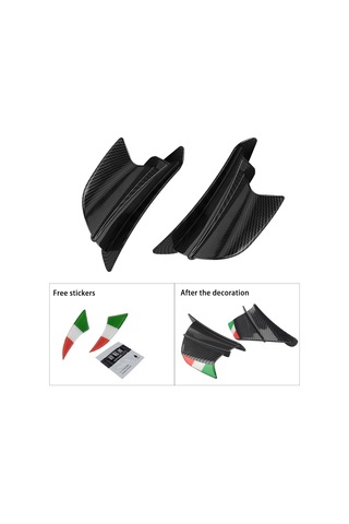 Motosiklet Kanatçık Aerodinamik Kanat Kiti Spoiler, Stil: Dövme Doku Diğer