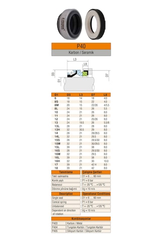 Alem Bertola 17 X 39 Keçe Mekanik Salmastra