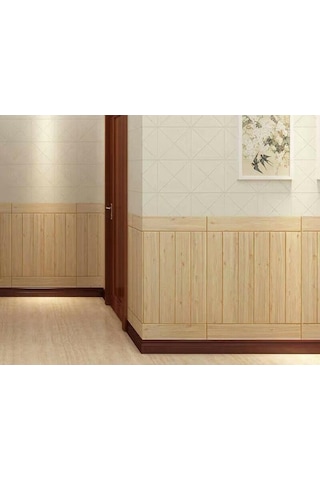 10 Adet Nw37 Ahşap Lambri Arkası Yapışkanlı Esnek Silinebilir