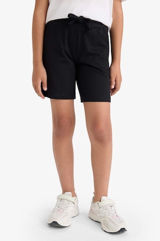 Defacto Kız Çocuk Relax Fit Beli Lastikli Basic Düz Şort D9058a825hsbk81 Siyah