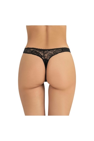 Fabony Bayan Dantelli String Külot 1200 Siyah