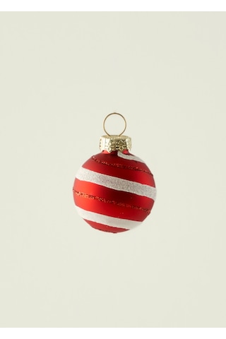 Bella Maison Christmas Mini Ball Dekoratif Süs Kırmızı 19x15x4 Cm