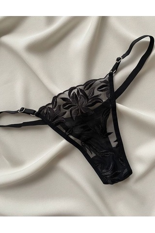 La Linaa Mona Siyah Kadın Bralet Takım Siyah
