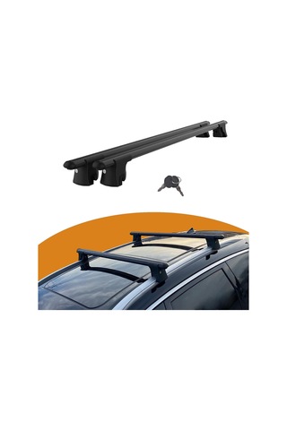 Cross Auto Accessorıes Oto Yapışık Tavan Çıtası İçin Suzuki Vitara Ly 5 Doors 2015-2023 İle Uyumlu Kilitlenebilir Ara Atkı Taşıyıcı Tavan Barı 2 Adet