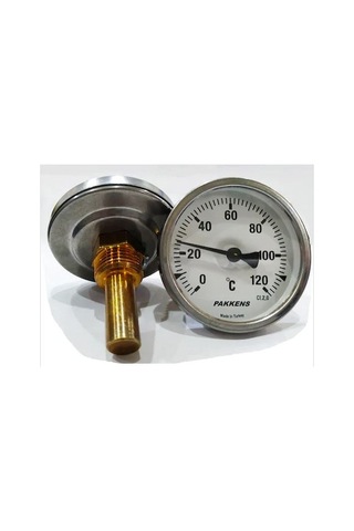 Pakkens Çap 63 Mm 120 Derecec 5 Cm Termometre + Bağlantı Manşonuyla