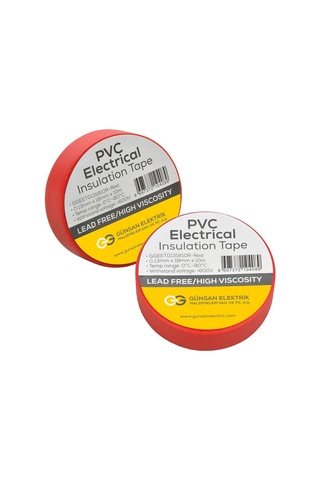 Günsan Kırmızı Elektrik İzolasyon Bandı 10 Adet