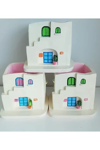 Alaçatı Evi Büyük Boy Saksı