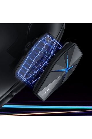 Asmax F1 Pro Mesh Ve Sesli Komut İnterkom Stellar Grey
