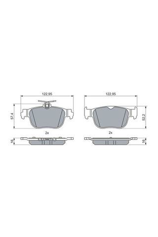 Volkswagen Golf 8 1.0tsı 2020-2025 Bosch Arka Balata Netpar26303