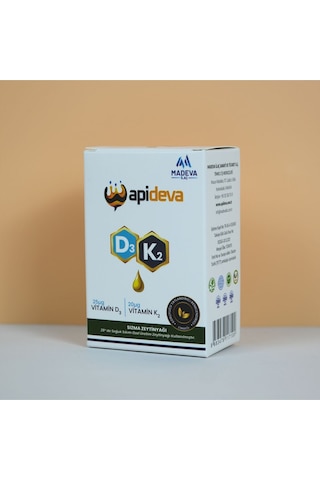 Apideva D3K2 Takviye Edici Gıda 20 ML
