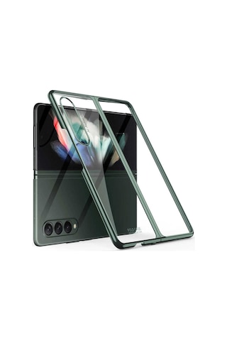 Galaxy Z Fold 3 Kılıf Zore Kıpta Metal Görünümlü Ince Kılıf