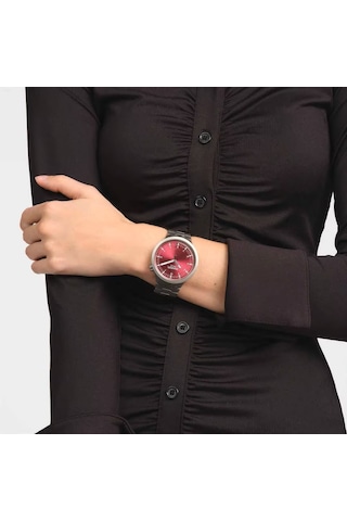 Swatch Sb07s104g Scarlet Shimmer Unisex Kol Saati