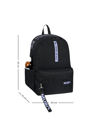 Geniş Hacimli Günlük Ve Okul Kullanımına Uygun Unisex Siyah Gri Sırt Çantası Pwcnt005 Siyah Gri