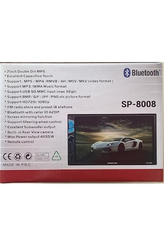 Sunplus 7'' Double Teyp Bluetooth 4x55w