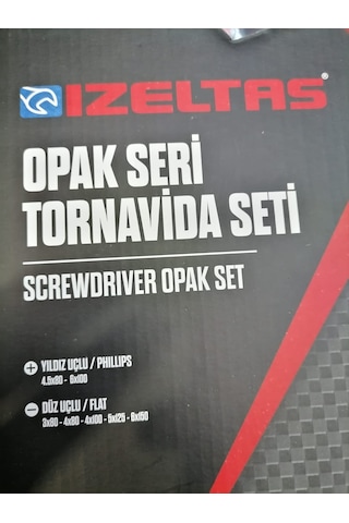 İzeltaş Opak Seri Düz&Yıldız Tornavida Seti 7Parça