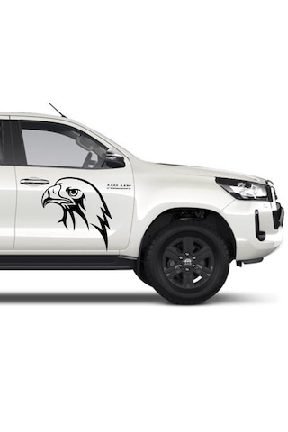 Kartal Eagle Beşiktaş Karakartal Sticker - Araba Oto Motosiklet Karavan Cam Araç Sticker - 00146 12X11 Cm