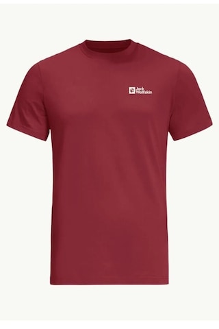 Jack Wolfskin Essential T M Erkek T-shirt-bordo Bordo
