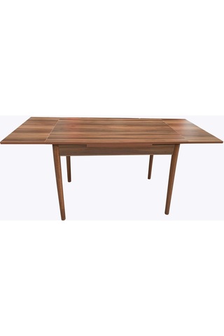 Evimeaksesuar 60X90 Cm Yanlardan Açılır Smart Masa-Ahşap Ayaklı-Ceviz