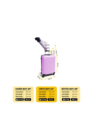 Biggdesign Moods Up Tsa Kilitli 24" Abs Gövdeli Valiz Orta Boy-pembe