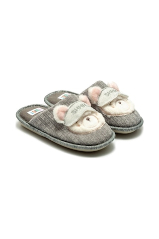 Twigy Nikki Çocuk Ev Terliği Gri 30/35 YY0416 Gri