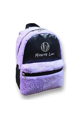 Monte Lui Mnt3637 Peluş Sırt Çantası Mor Çok Renkli