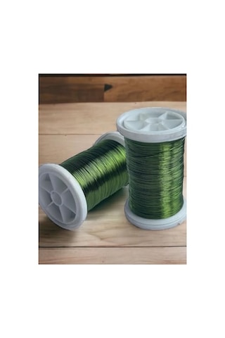 Gürbüz Filografi 0.30 Mm 100gr- 150m Yeşil Renkli Bakır Filografi Teli
