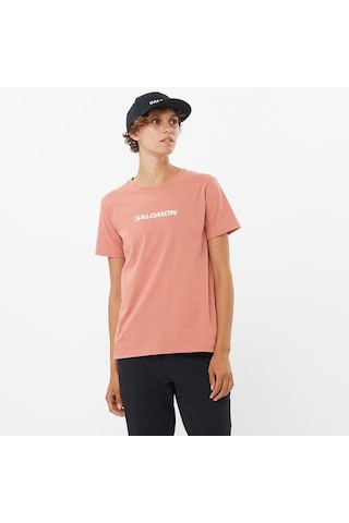 Salomon Logo Kadın Tişört C-sal221780b30g01 Pembe