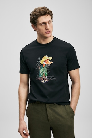 Lufian Duck Modern Grafik T- Shirt Siyah Siyah 111020292100100 Siyah