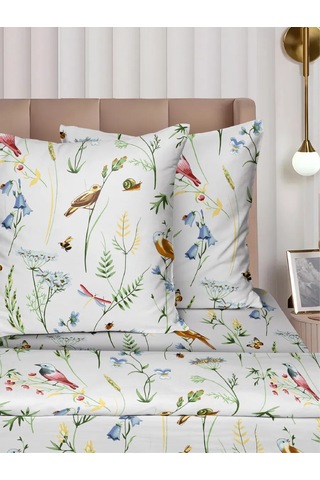 Vasilisa 70x70 2'li Pamuk %100 Poplin Yastık Kılıfları 473383385 Bej