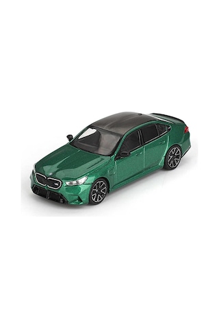 Mını Gt 1:64 Bmw M5 G90 Isle Of Man Green Metallic Blister Paket Diecast Model Araba Mgt01086-bl Yeşil