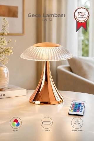 Premium Torima Abajur Kristal Elmas Masa Lambası Lw31 Altın Dekoratif Lamba Işık Cihazı Aydınlatma Diğer