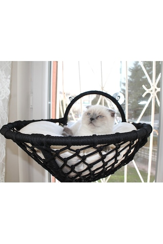 Homedora Grant Kedi Cam Yatağı & Cam Askılı Vantuzlu Kedi Yatağı