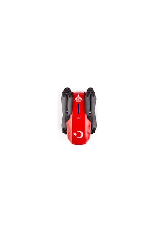 İlk Dronum Katlanır Çift Kameralı Tek Tuşla Iniş Kalkış Başlangıç Drone Model (1 Bataryalı, Kırmızı)