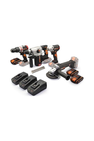 Worx Wxks5 Wx354.9 + Wx272.9 + Wx380.9 + Wx812.9 + Wa3601 20v/2ah Pro Kombo Set