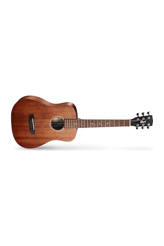 Cort Ad Mını M Op Akustik Gitar Çantalı, Open Pore, 3/4 Ölçü, Maun Ü