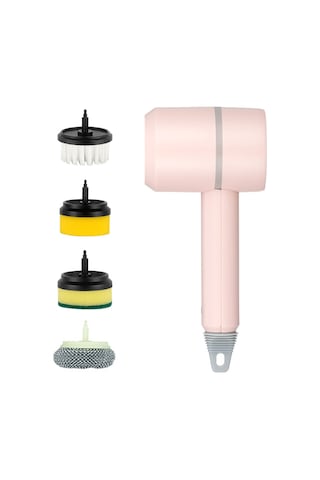 Geeroyoo "kablosuz Şarjlı Profesyonel Temizlik Makinesi - Banyo, Mutfak Ve Fayanslar İçin Çok Amaçlı Fırça Seti"