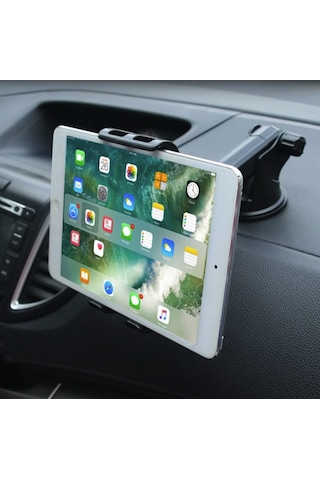 Araç İçi Vantuzlu Tablet Telefon Tutucu Ergonomik 360 Derece Tesla Model Y Uyumlu