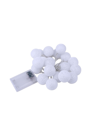 Yaozixa Halka Desenli 20 Led Işık Zinciri, Dışarıda/içeride Kullanım, Nikah/parti Dekorasyonu, Islak Ortamlara Dayanıklı, Sıcak Beyaz Işık Diğer