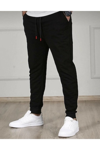Relax Family Xf Erkek Yazlık Siyah Jogger Eşofman Altı Dar Paça Slim Fit Rlx044513 Siyah