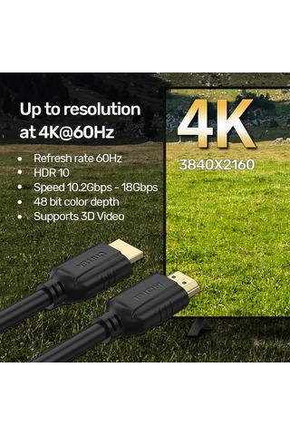 Unıtek Hdmı2.0 Kablo 20mt 4k&amp 60hz C11079bk-20m