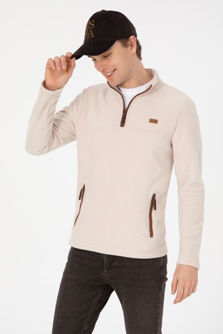 U.s. Polo Assn. Erkek Taş Sweatshirt 50315925-vr049 Tas