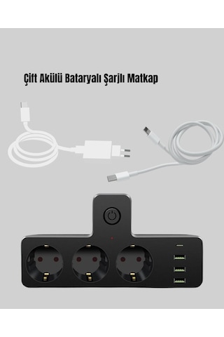 Usb Ve Type-c Portlu Anahtarlı Çoklu Priz Güç Ünitesi 0-2